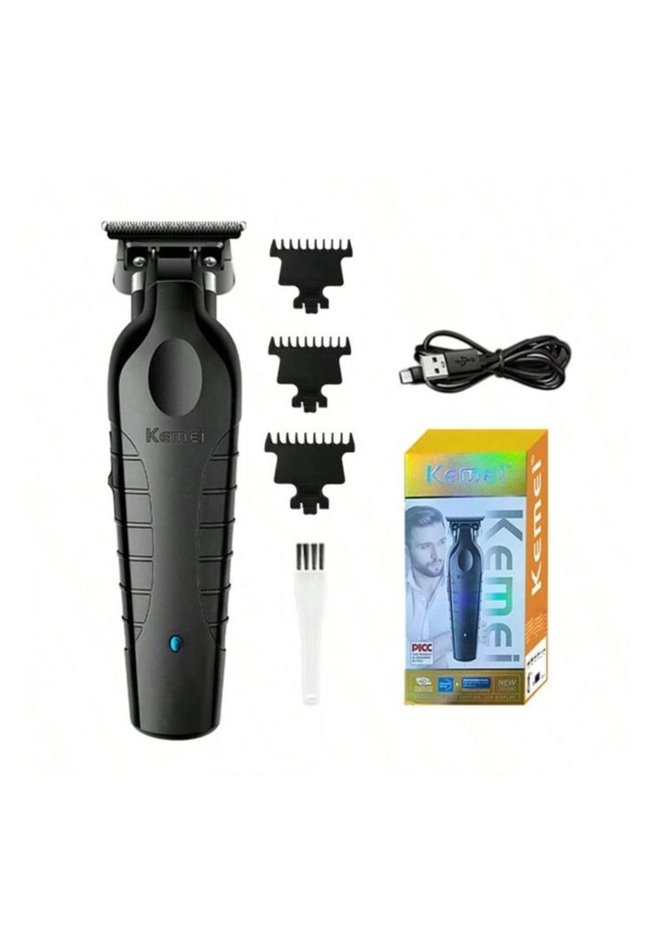 Cortadora De Pelo Patillera Trimmer Kemei KM 2299 Barber-0
