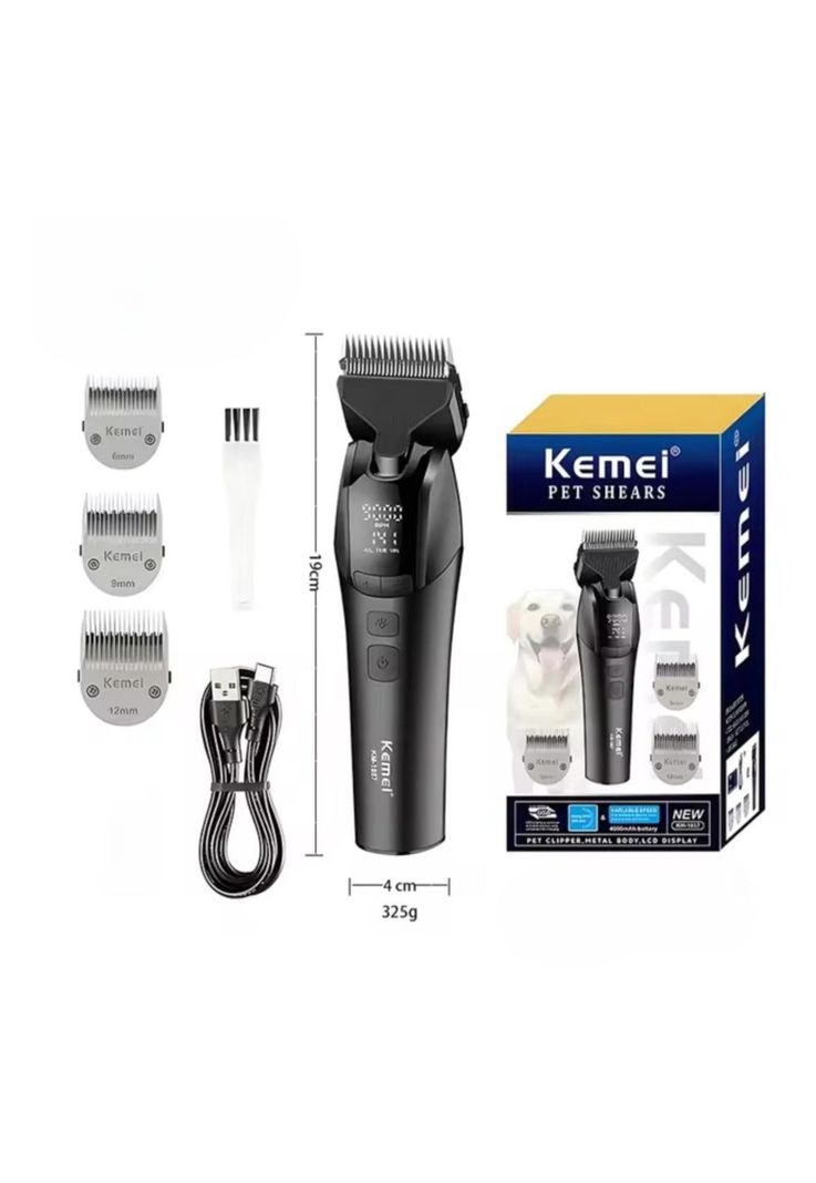 Máquina Cortapelo de Mascota Perro Gato KEMEI KM1857 9000 RPM-3