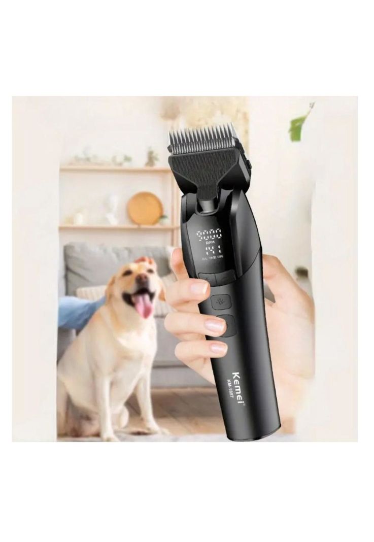 Máquina Cortapelo de Mascota Perro Gato KEMEI KM1857 9000 RPM-5