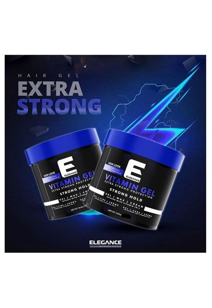 Gel Elegance Para Cabello 1000ml Vitamin Pro B5 Extra Fuerte-1
