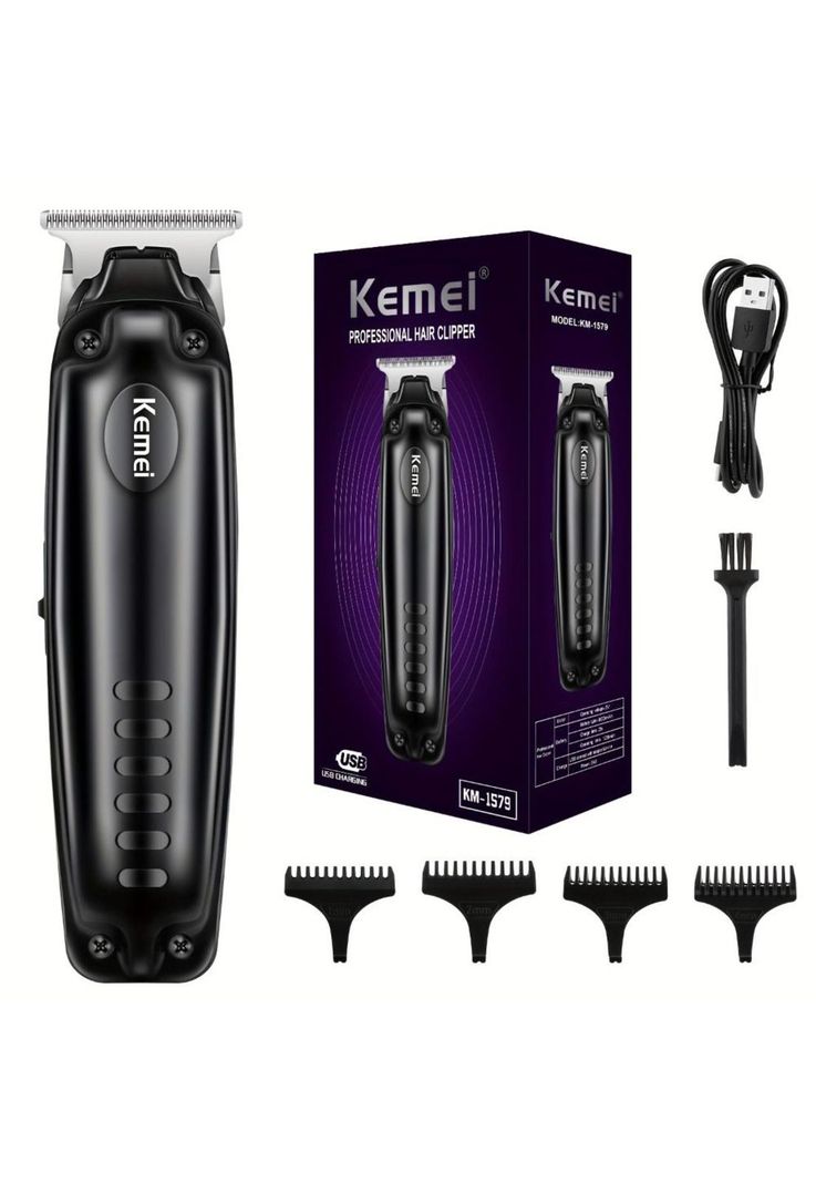 Maquina Trimmer Patillera Kemei 1579 Profesional-0