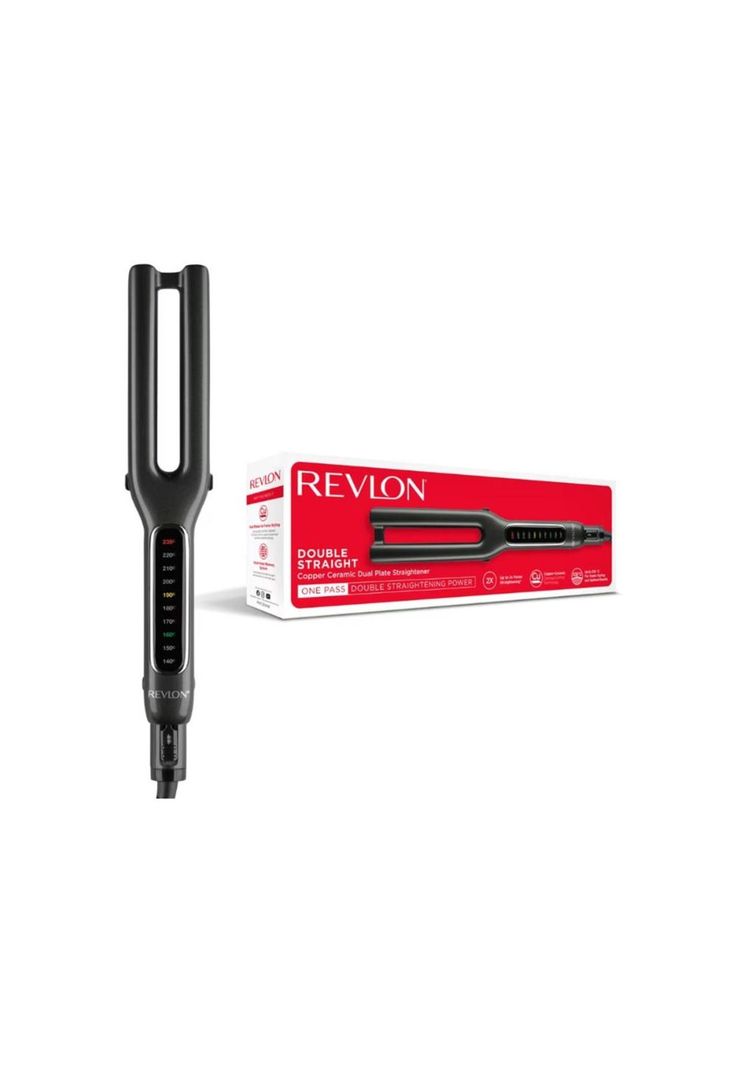 Revlon Plancha de Pelo de Doble placa de Cobre y Cerámica Recta-1