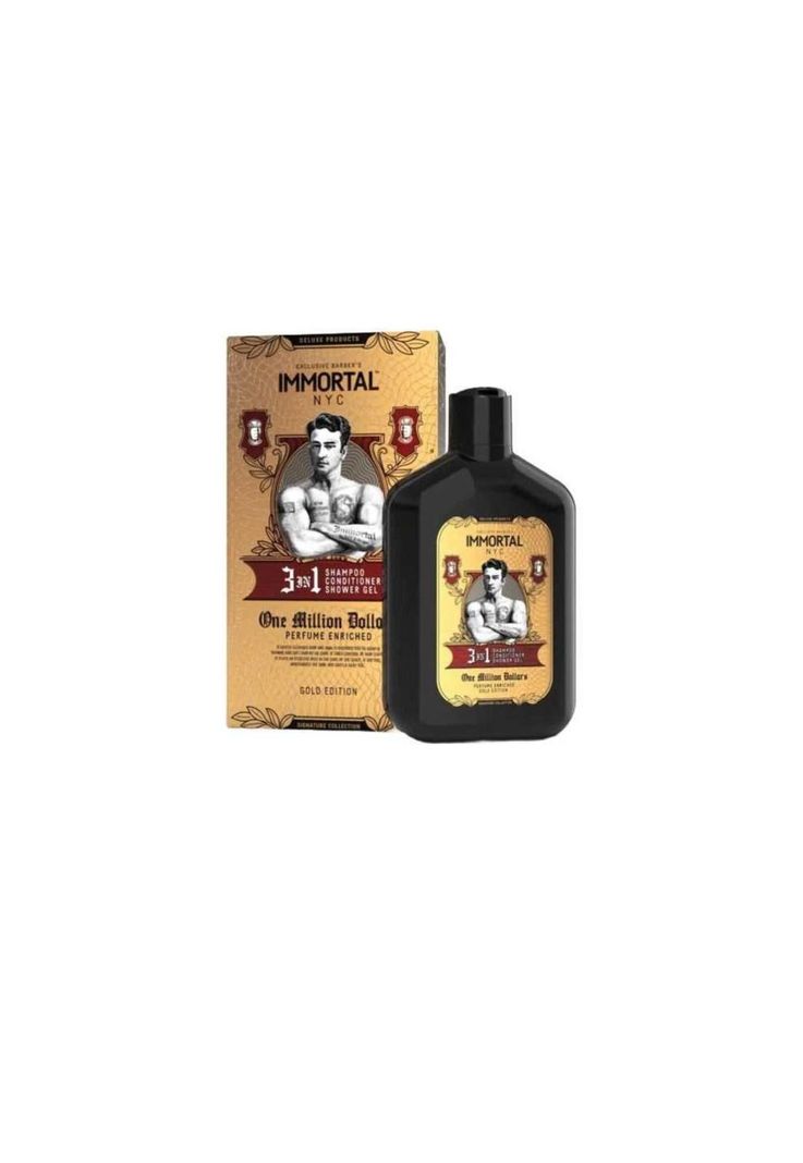 Immortal Nyc 3 in 1 One Million Dollars Champú + Acondicionador + Gel de Ducha-0