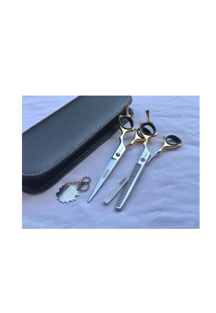 Set De Tijeras Wahl Profesional Filo Navaja Y Esculpidora 6-5