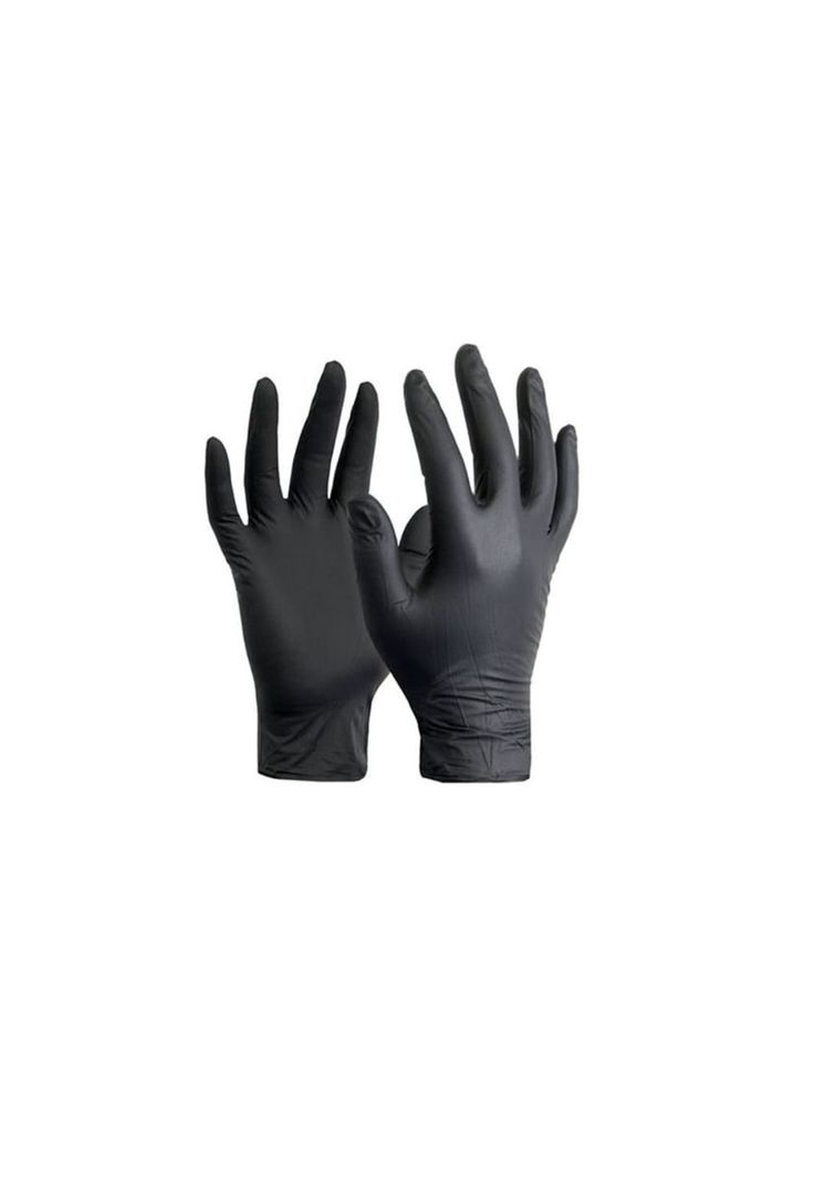 Guantes De Nitrilo Negro Clean Carrier 100un Talla L-0