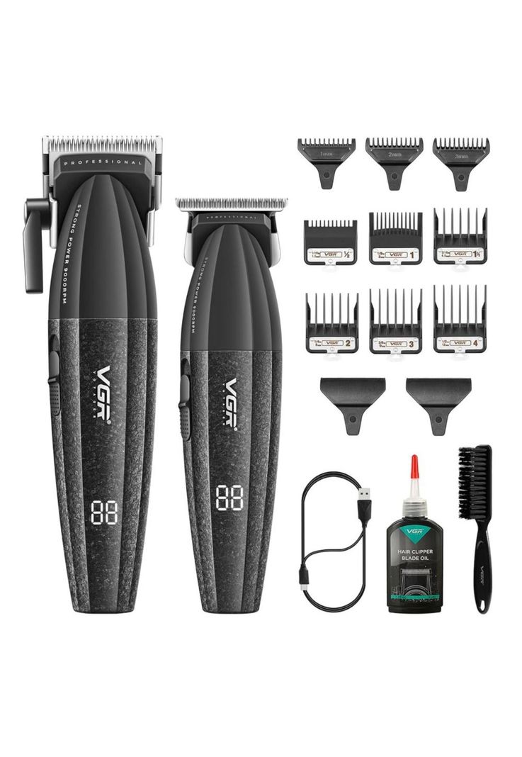 Barber Combo VGR Profesional V640 Clipper y Trimmer 9000RPM-2