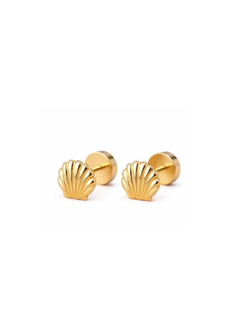 Aros Abridores Ostras 5mm Oro 14k Bebe Hipoalergenico Dorado 0