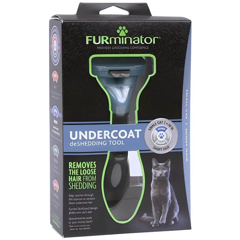 Cepillo Furminator Pelo Corto Small para Gato-0