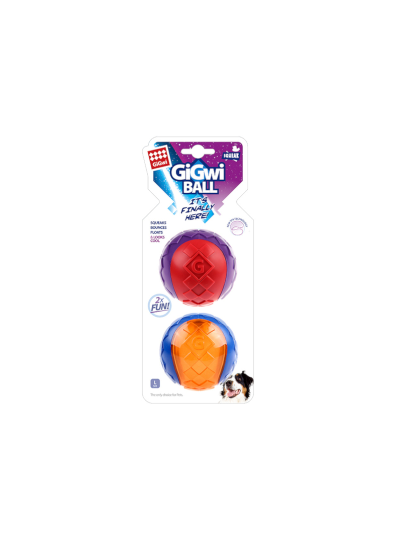 Pelotas Large Pack 2 unidades Gigwi para Perro-0