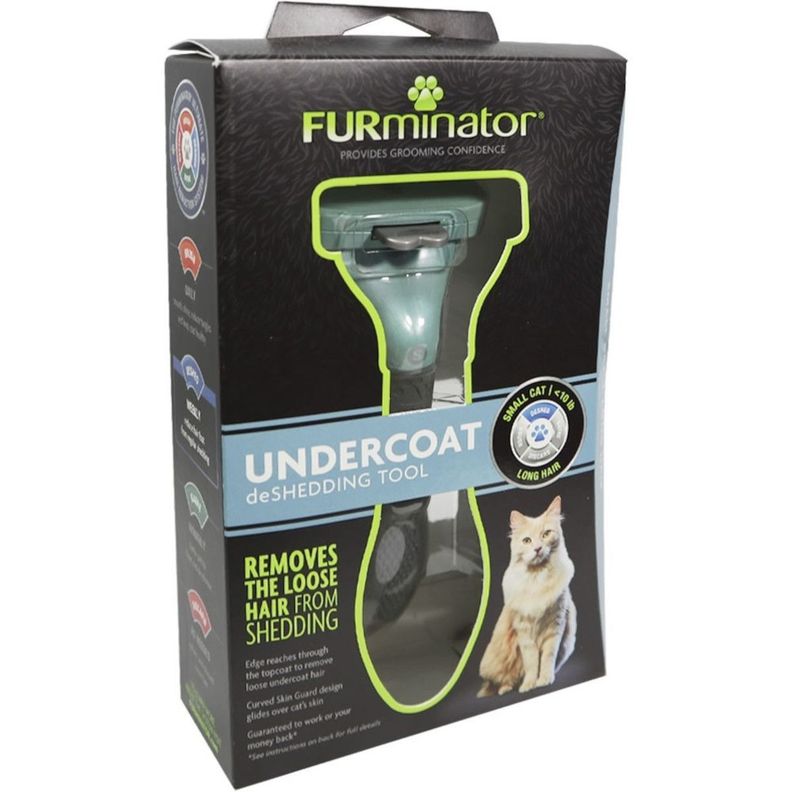 Cepillo Furminator Pelo Largo Small para Gato-0