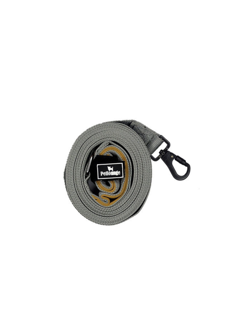 Correa Larga 3 Metros Gris Petlounge para Perros-1