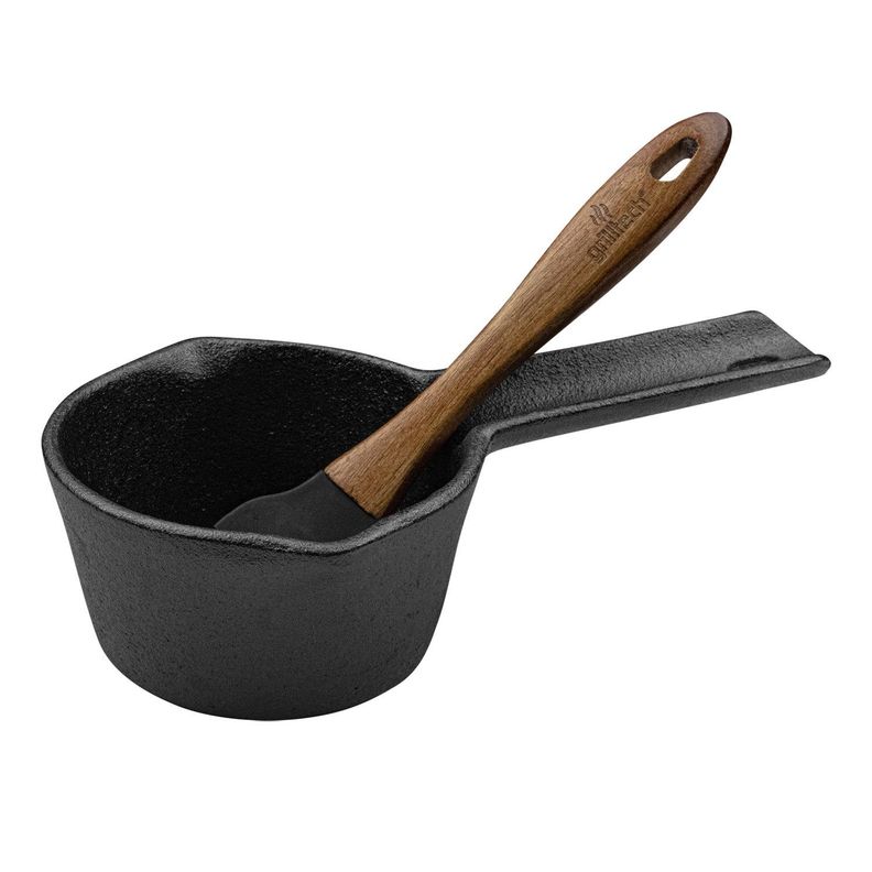 Olla para Salsa de Fierro Fundido con Brocha-0