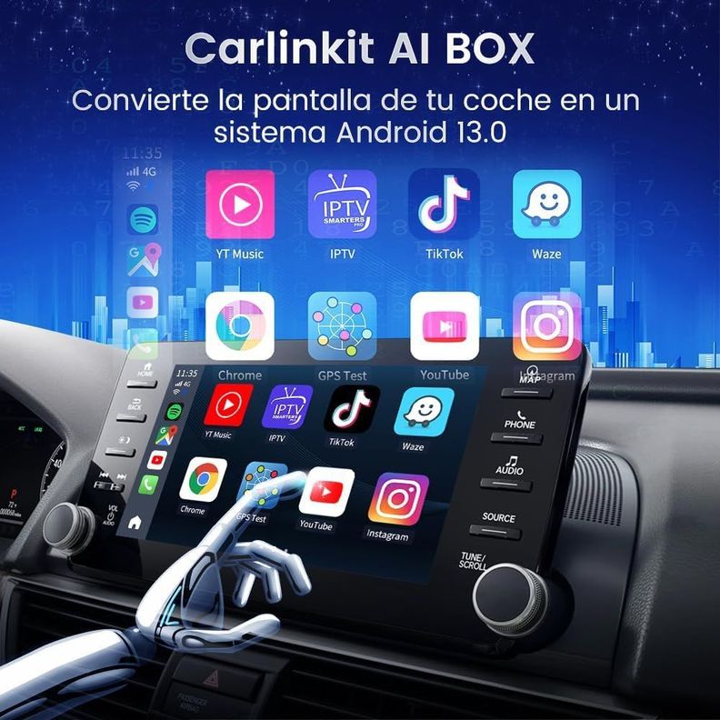 Carlinkit Adaptador Android 13 Carplay Android auto 8+128GB-5