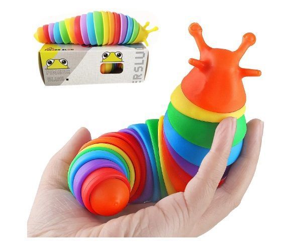 Gusano Babosa Sensorial Juguete Didáctico Finger Slug Cuncuna-0