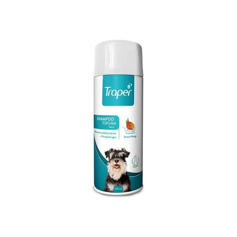 Shampoo Espuma Seca Traper Perros-0