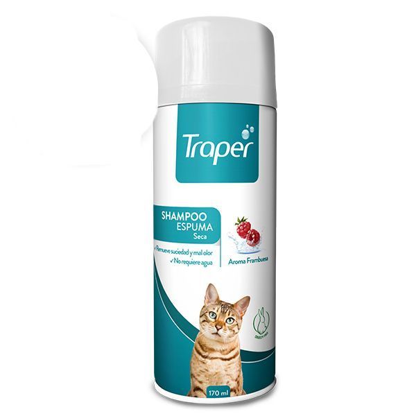 Shampoo Espuma Gatos Traper 170 mL-0