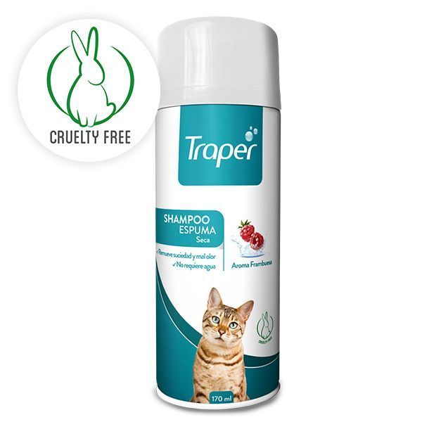 Shampoo Espuma Gatos Traper 170 mL-1