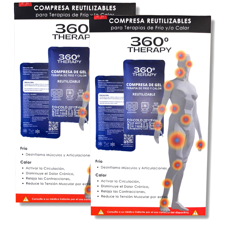 Pack de 2 Compresas de Gel para Frío y Calor. Gel Pack Reutilizable. Kids and Family-6