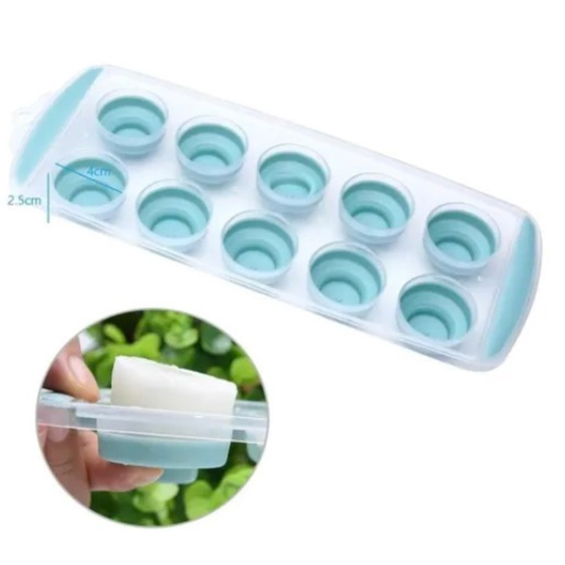 Bandeja Para Hacer Hielo Retráctil De Silicona-1