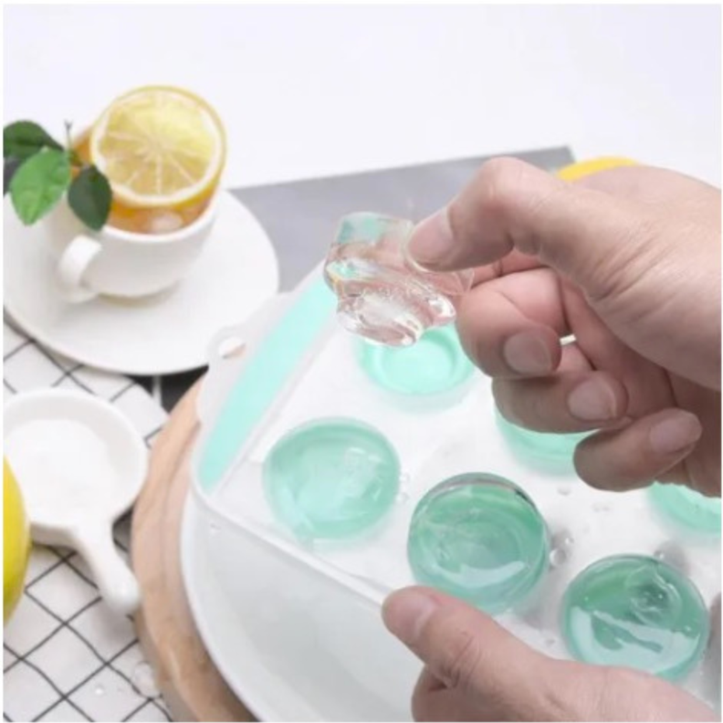 Bandeja Para Hacer Hielo Retráctil De Silicona-3