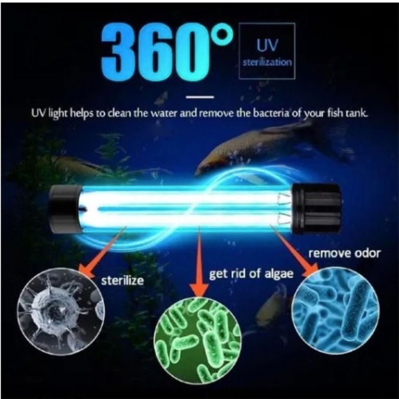 Lámpara Uv De 7 Watts, Esterilización, Sumergible 4 Tiempos-1
