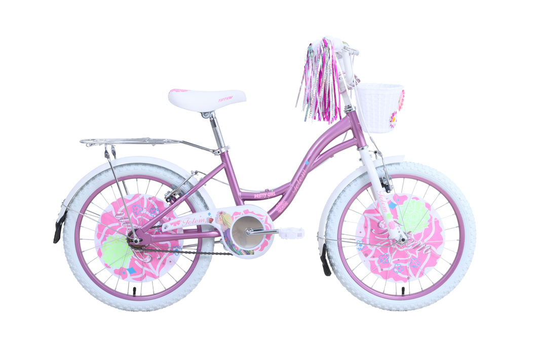 BICICLETA TOTEM INFANTIL ARO 20 PRETTY ROSADO XS