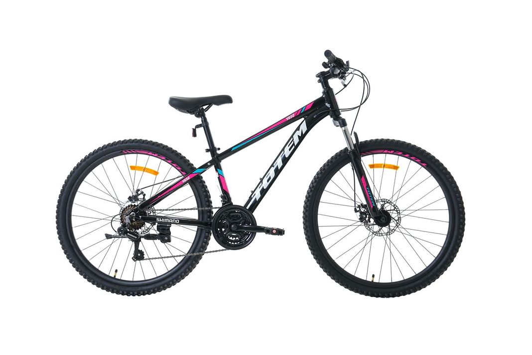 BICICLETA TOTEM MTB ARO 26 MODELO Y650 NEGRO ROSA XS