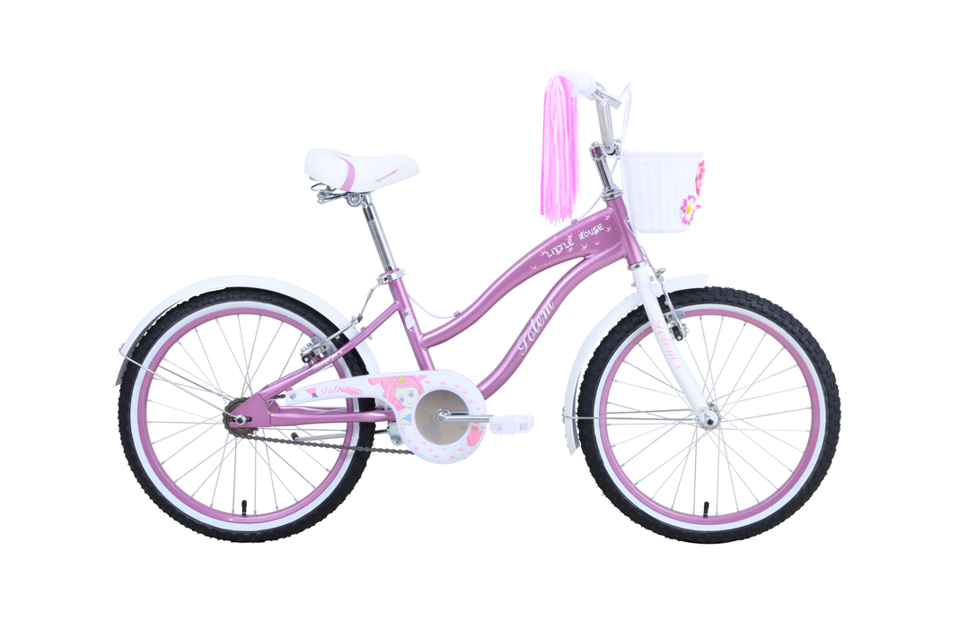 BICICLETA TOTEM INFANTIL ARO 20 LITTLE ROUSE ROSADO XS