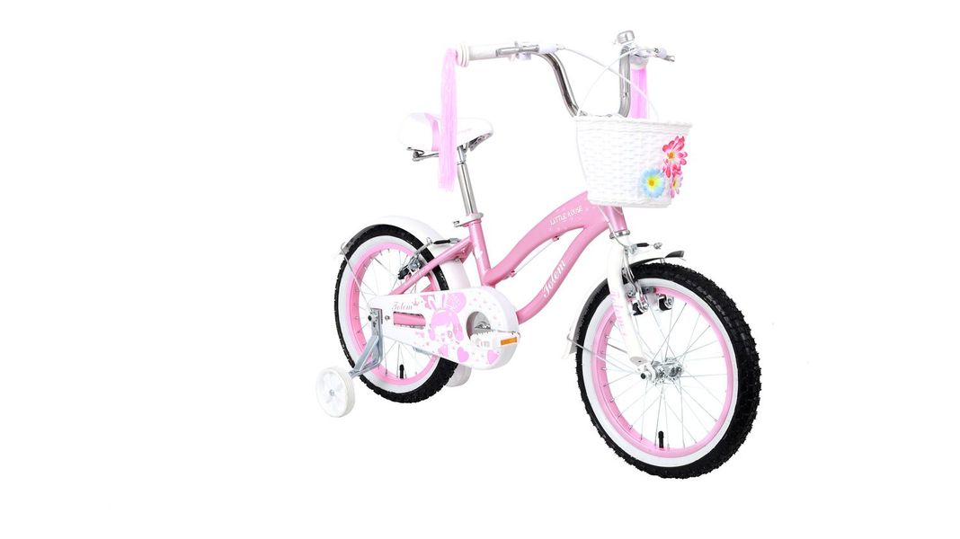 BICICLETA TOTEM INFANTIL ARO 16 LITTLE ROUSE COLOR ROSADO XS