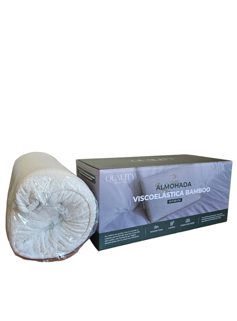 Pack 2 Almohadas Viscoelasticas 60x40x10cm-3