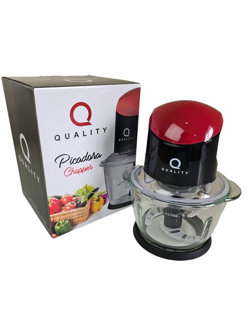 PICADORA CHOPPER 1 LITRO CUCHILLA ACERO INOXIDABLE-2