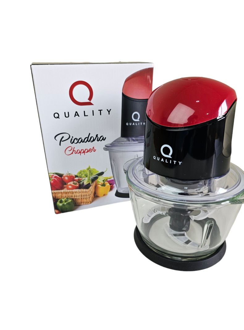 PICADORA CHOPPER 1 LITRO CUCHILLA ACERO INOXIDABLE-3