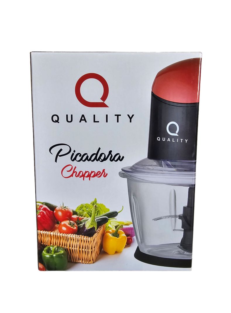 PICADORA CHOPPER 1 LITRO CUCHILLA ACERO INOXIDABLE-4