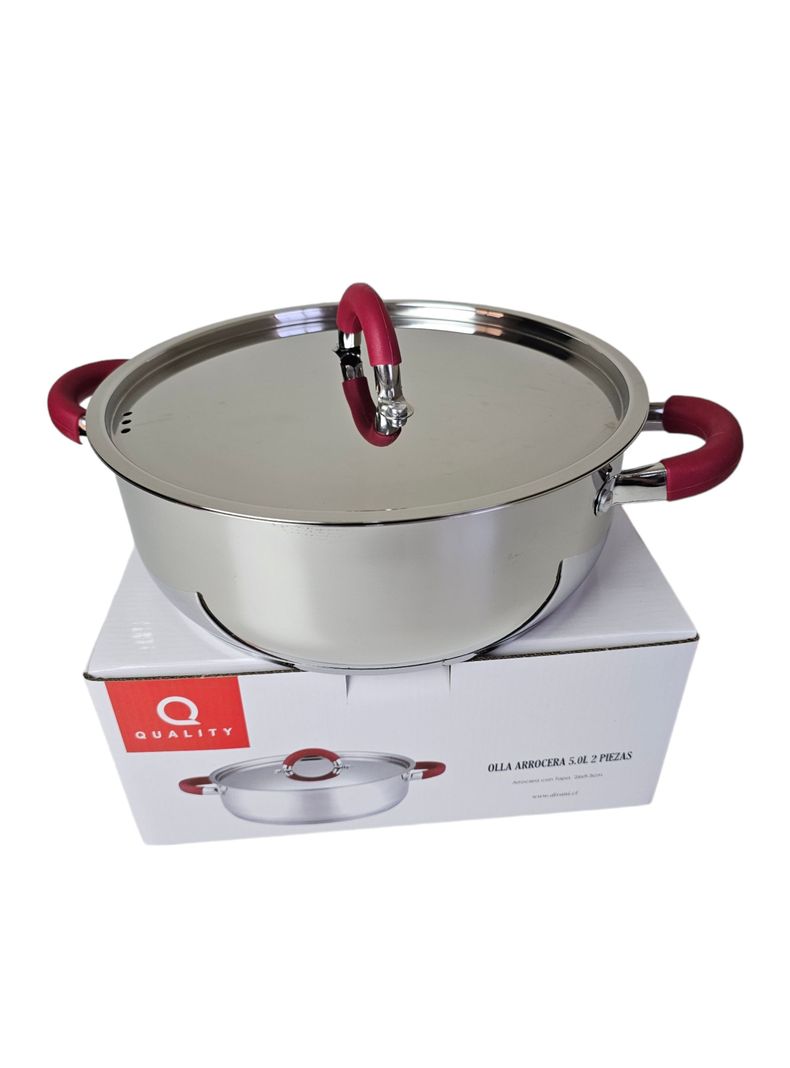 Arrocera 26cm Acero Inoxidable-3
