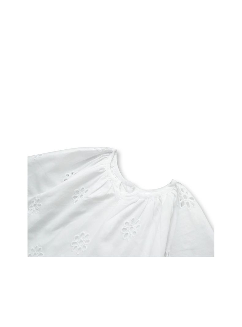 Blusa De Niña Broderie Blanco (6M A 4A) Opaline-2