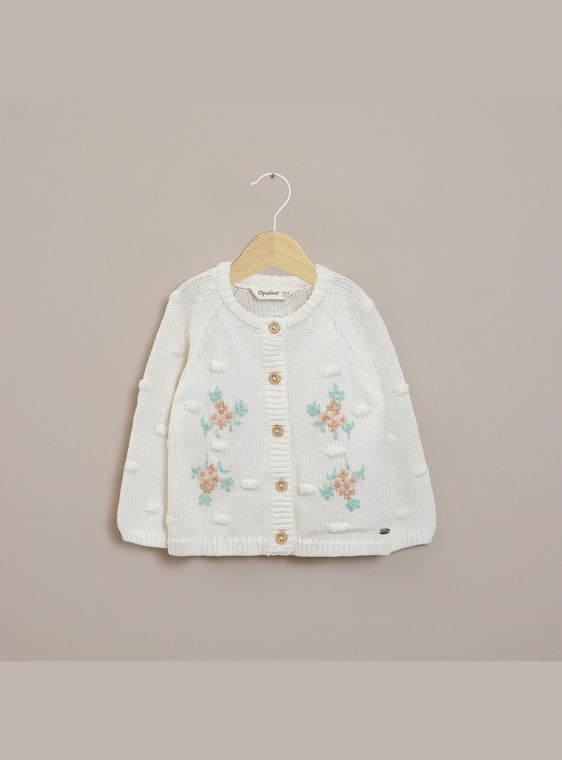 Chaleco Infant Nina Flores Blanco 4 anos