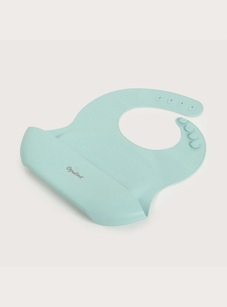 Babero Silicona De Nino Opaline Celeste