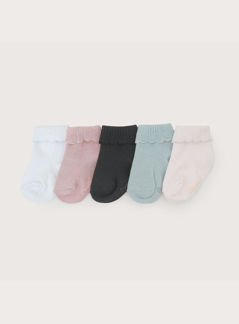 Pack De 5 Calcetines Rosado De Bebe Prematuro