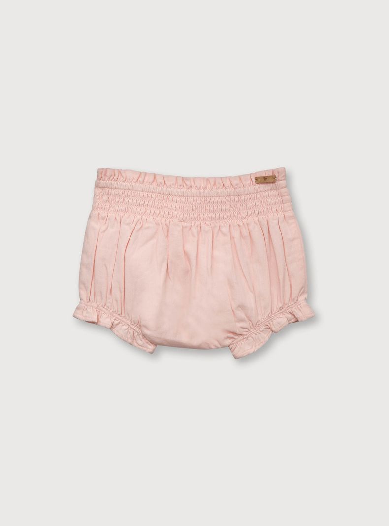 Short De Niña Elástica Rosado (Rn A 9 Meses) Opaline-1