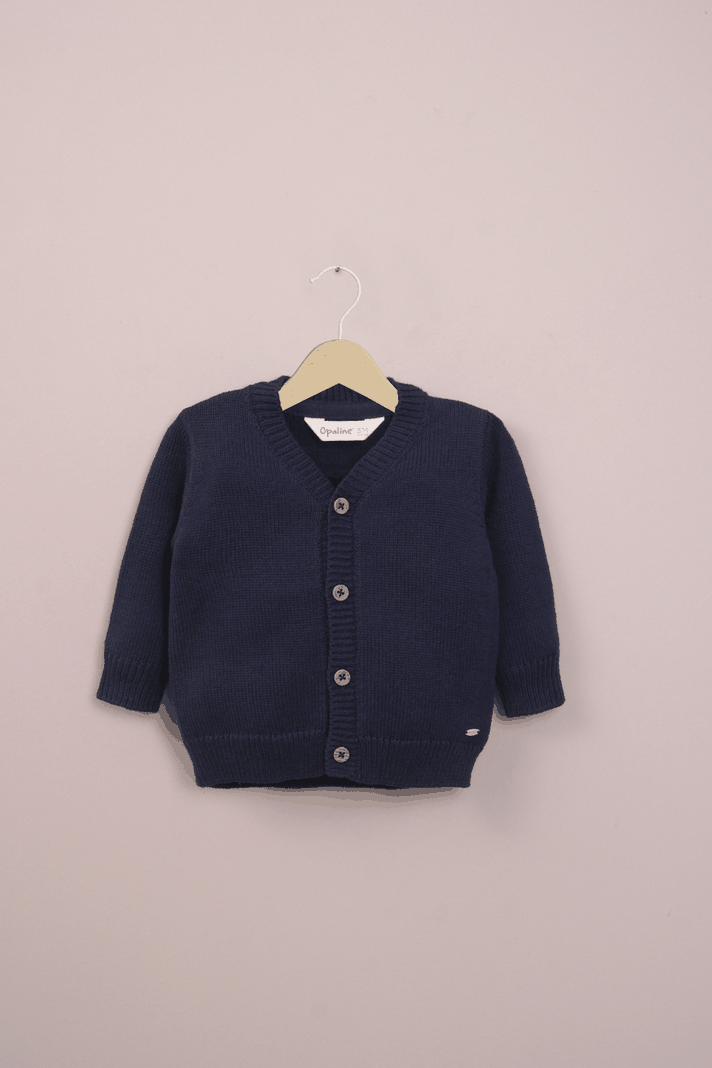 Chaleco azul de bebé niño
