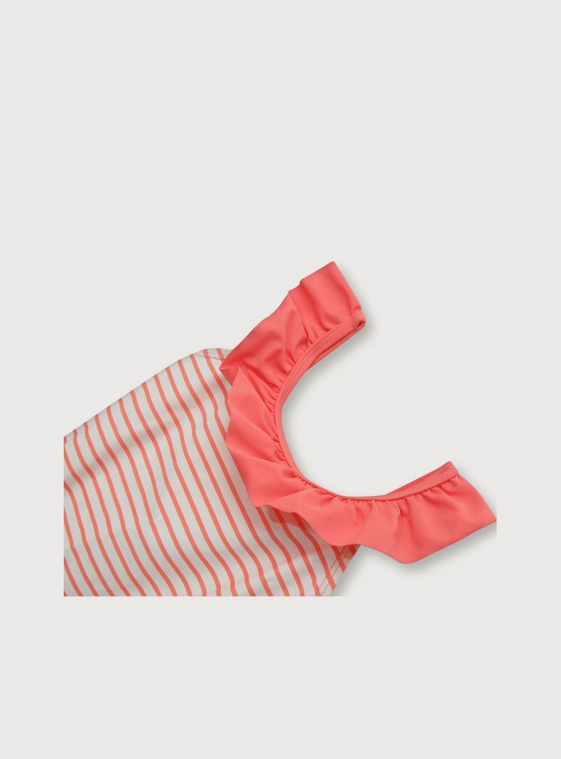 Traje De Baño De Niña Con Vuelo Rosado (6M A 4A) Opaline-2