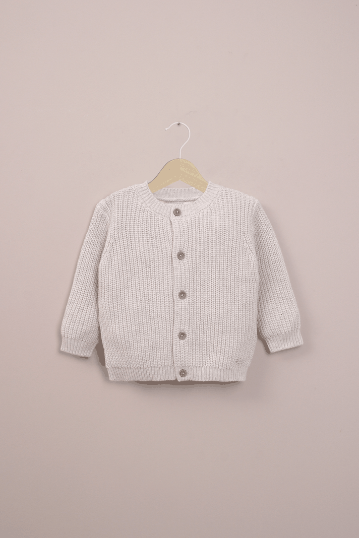 Chaleco gris de bebé niño
