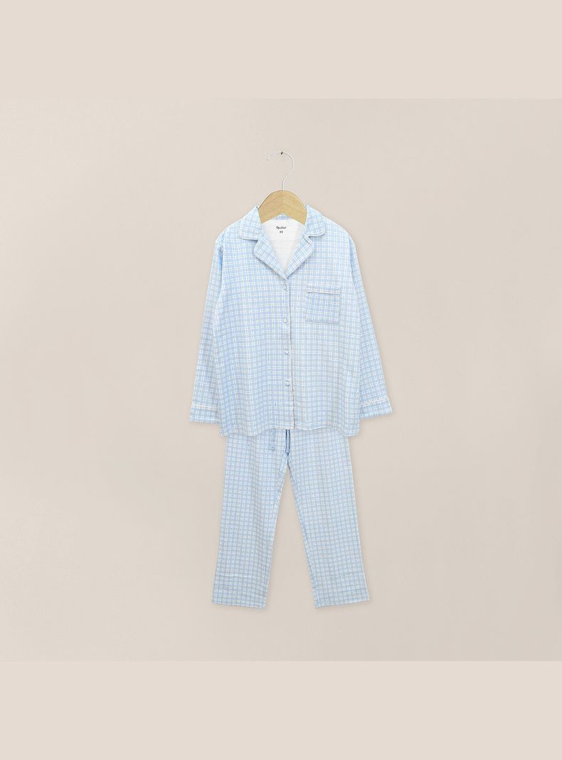 Pijama Conjunto De 2 Piezas De Mujer Celeste S