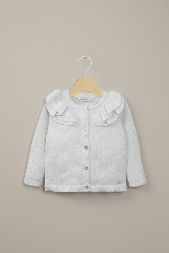 Chaleco gris de niña Opaline
