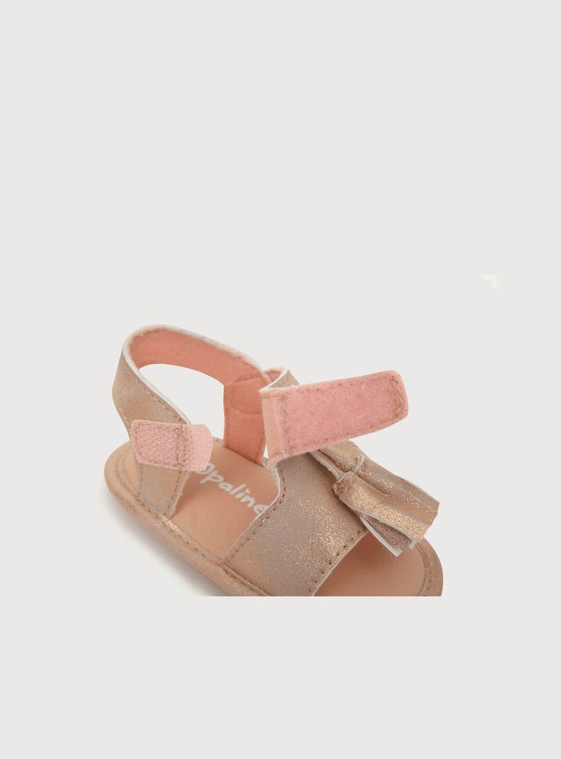 Sandalia De Niña Metalizada Rosado (14 A 18) Opaline-4