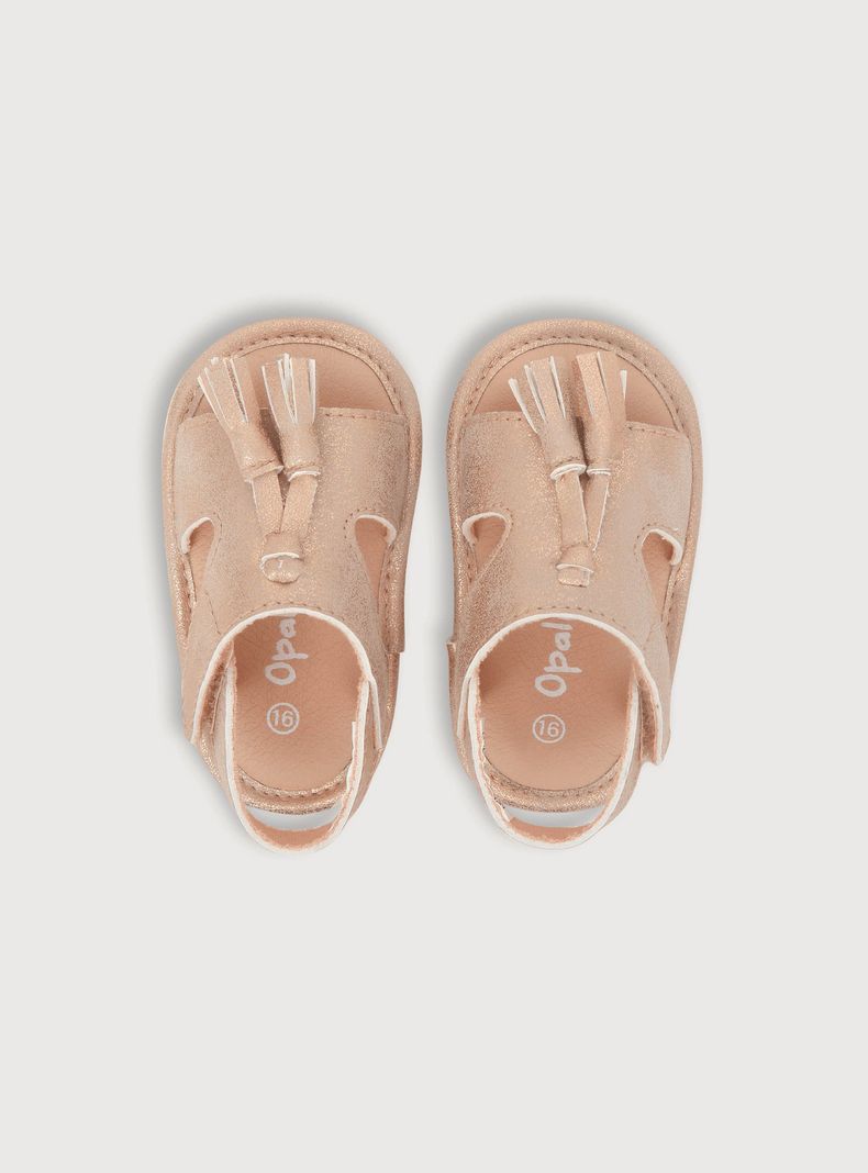 Sandalia De Niña Metalizada Rosado (14 A 18) Opaline-3