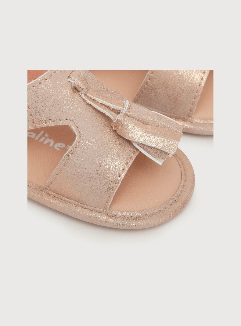 Sandalia De Niña Metalizada Rosado (14 A 18) Opaline-5