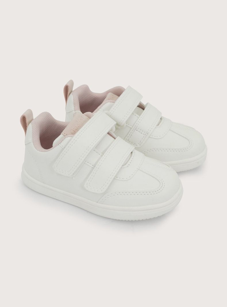 Zapatilla Niña Velcro Blanco