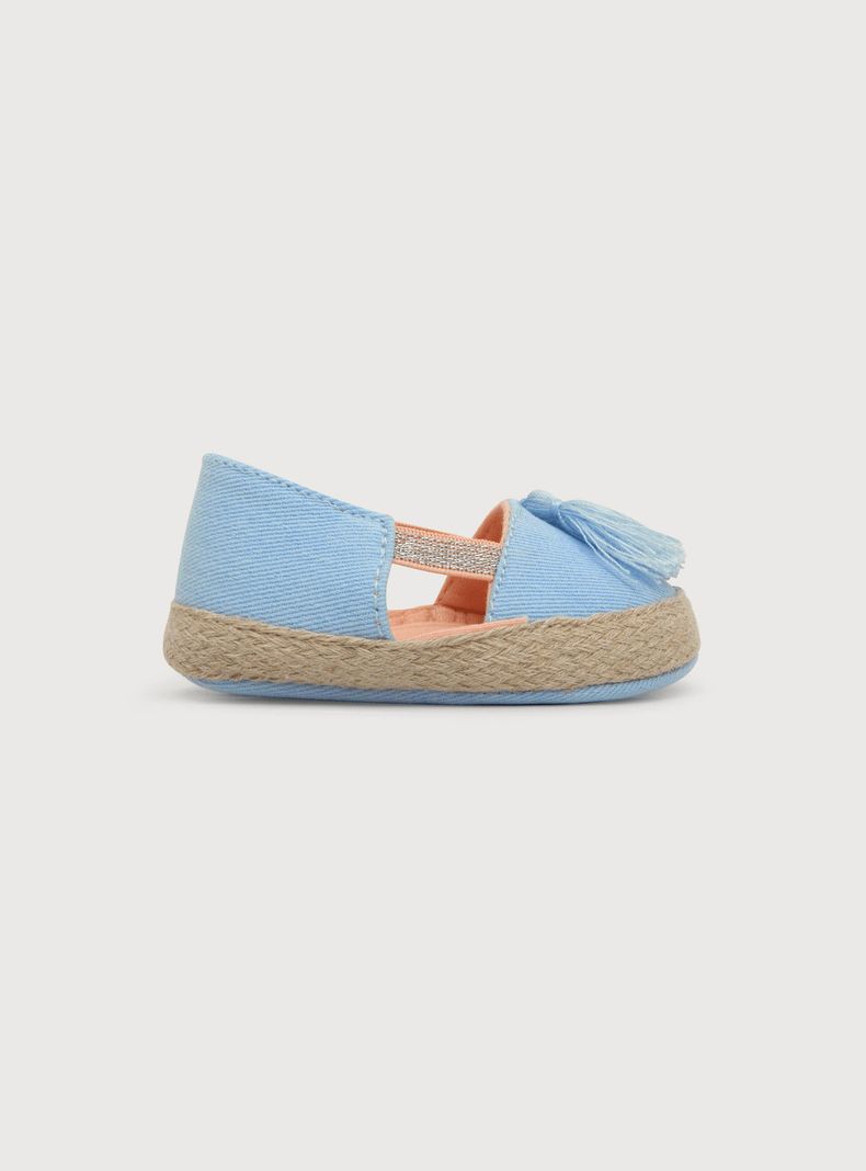 Alpargata Niña Celeste (14 a 18) OPALINE-1