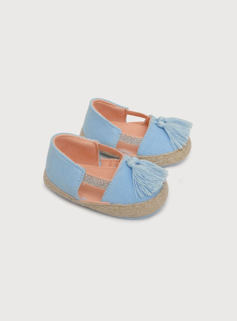 Alpargata Niña Celeste (14 a 18) OPALINE-0